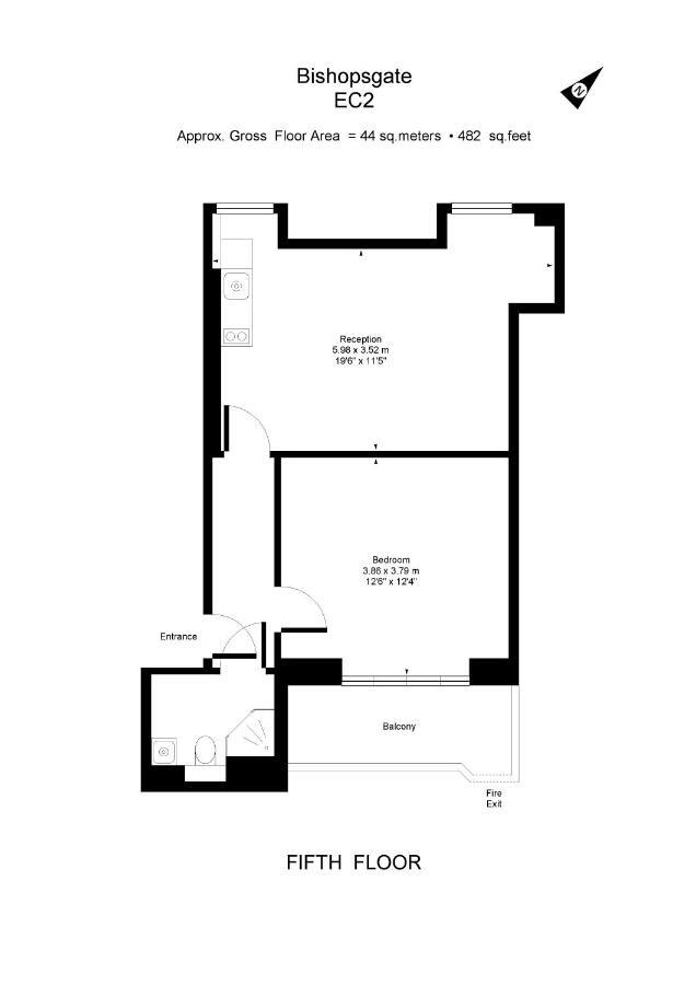 Apartment 5, 48 Bishopsgate By City Living لندن المظهر الخارجي الصورة